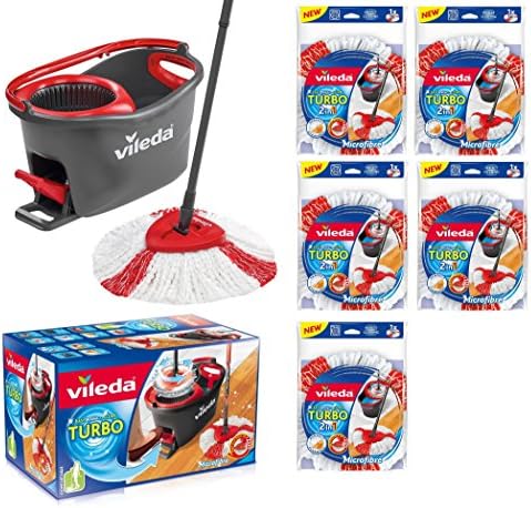 Vileda Turbo easyw Bague & Clean Kit complet, tête de rechange Ba...