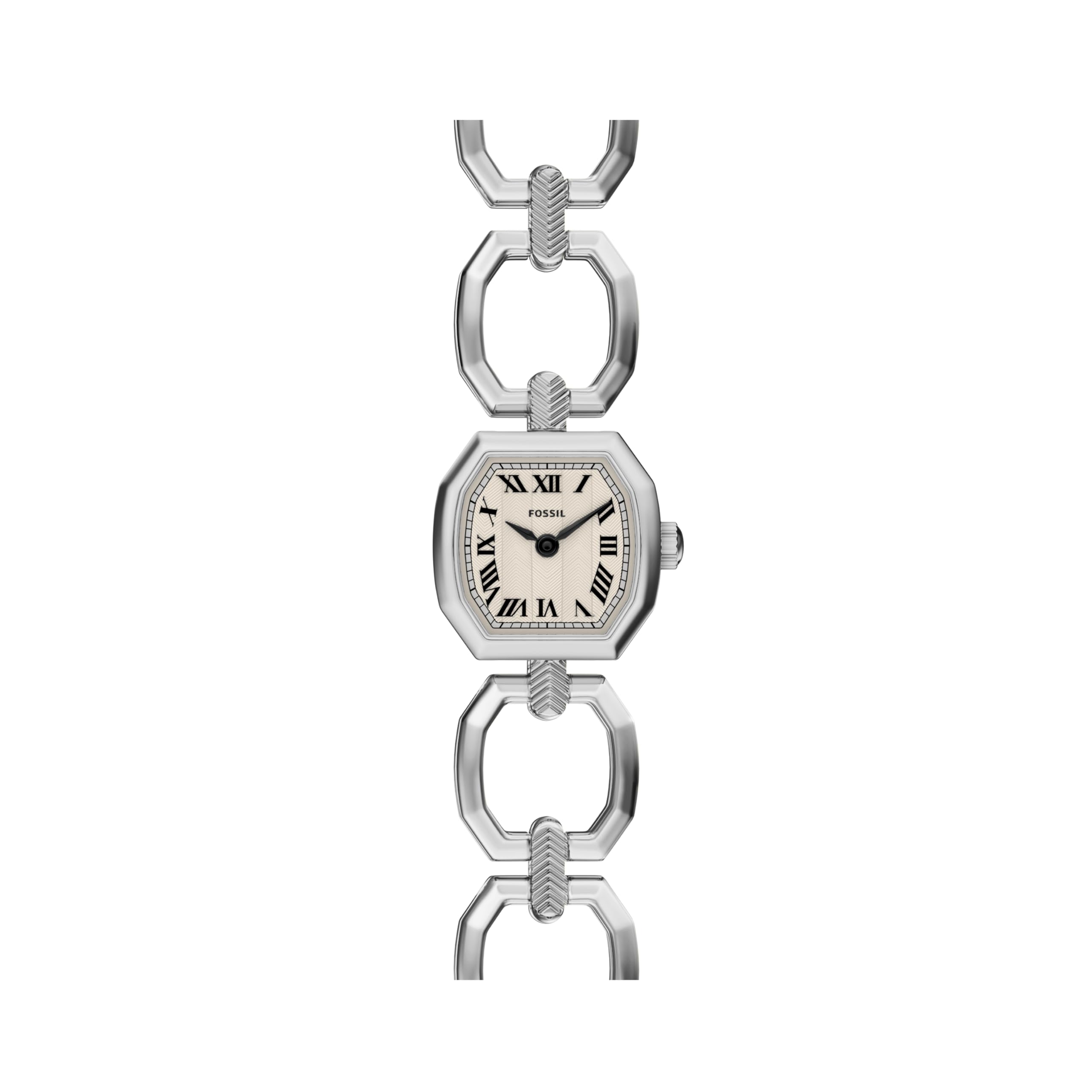 Fossil Harlow - Reloj de Pulsera de Acero Inoxidable de Tres manecillas para Mujer, Plateado, 20MM, Harlow