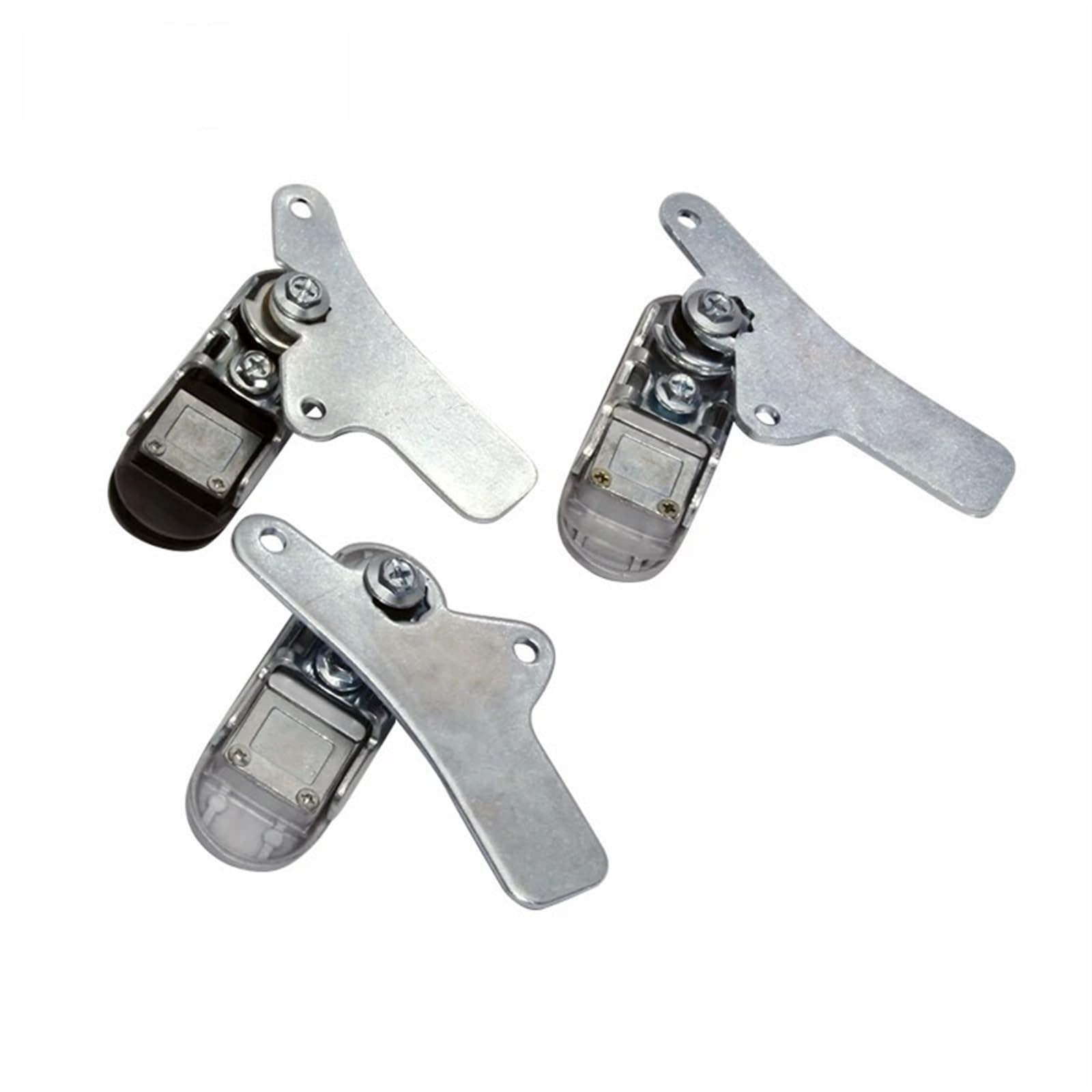 Cerradura de gabinete de aleación de Zinc AB303-1 for caja de distribución Industrial de Metal, cerradura plana de 147x33mm, cerradura de gabinete de buzón plano, 1 Uds.(Silver with key)