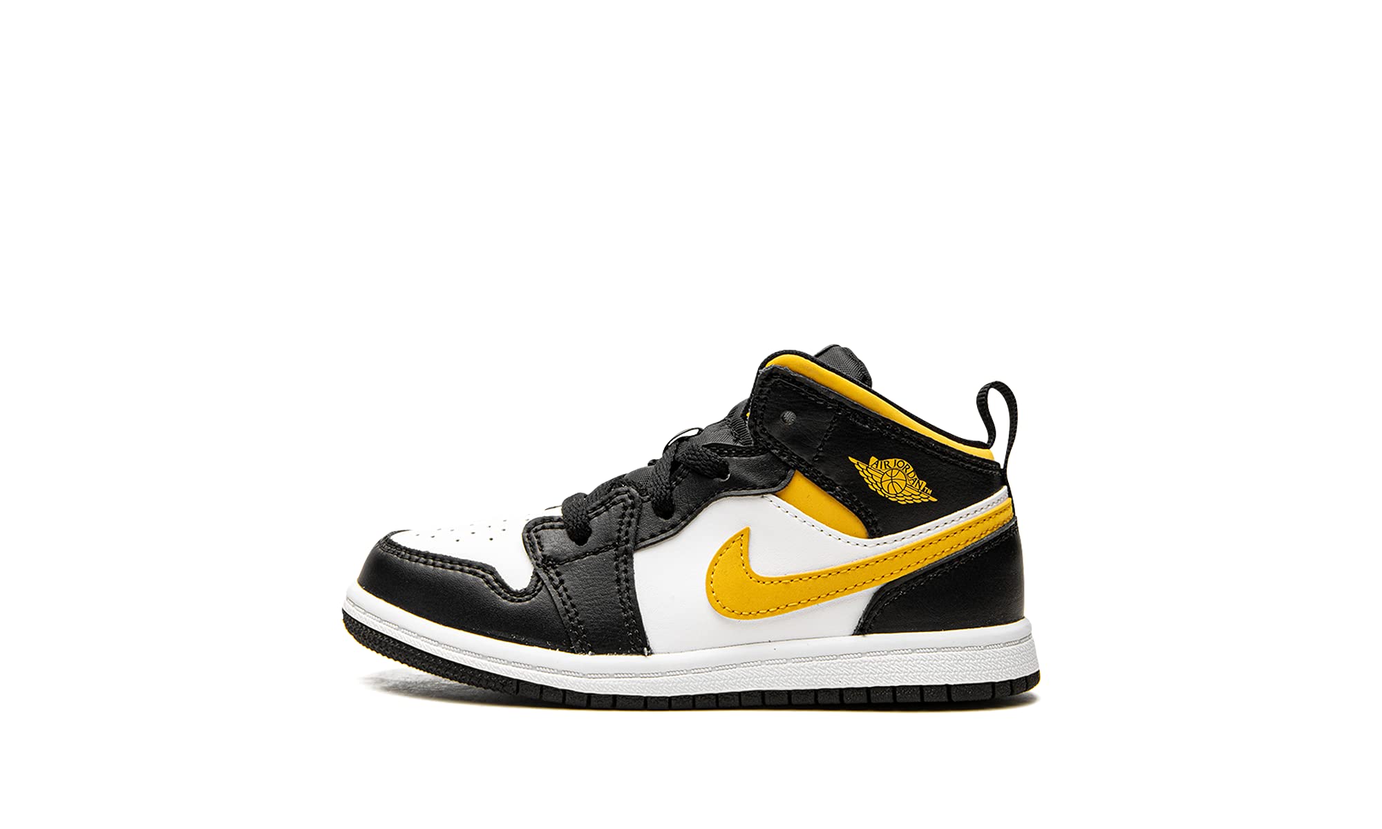Nike Toddler Jordan 1 Mid (Td) Pollen, White/Pollen/Black, 4C