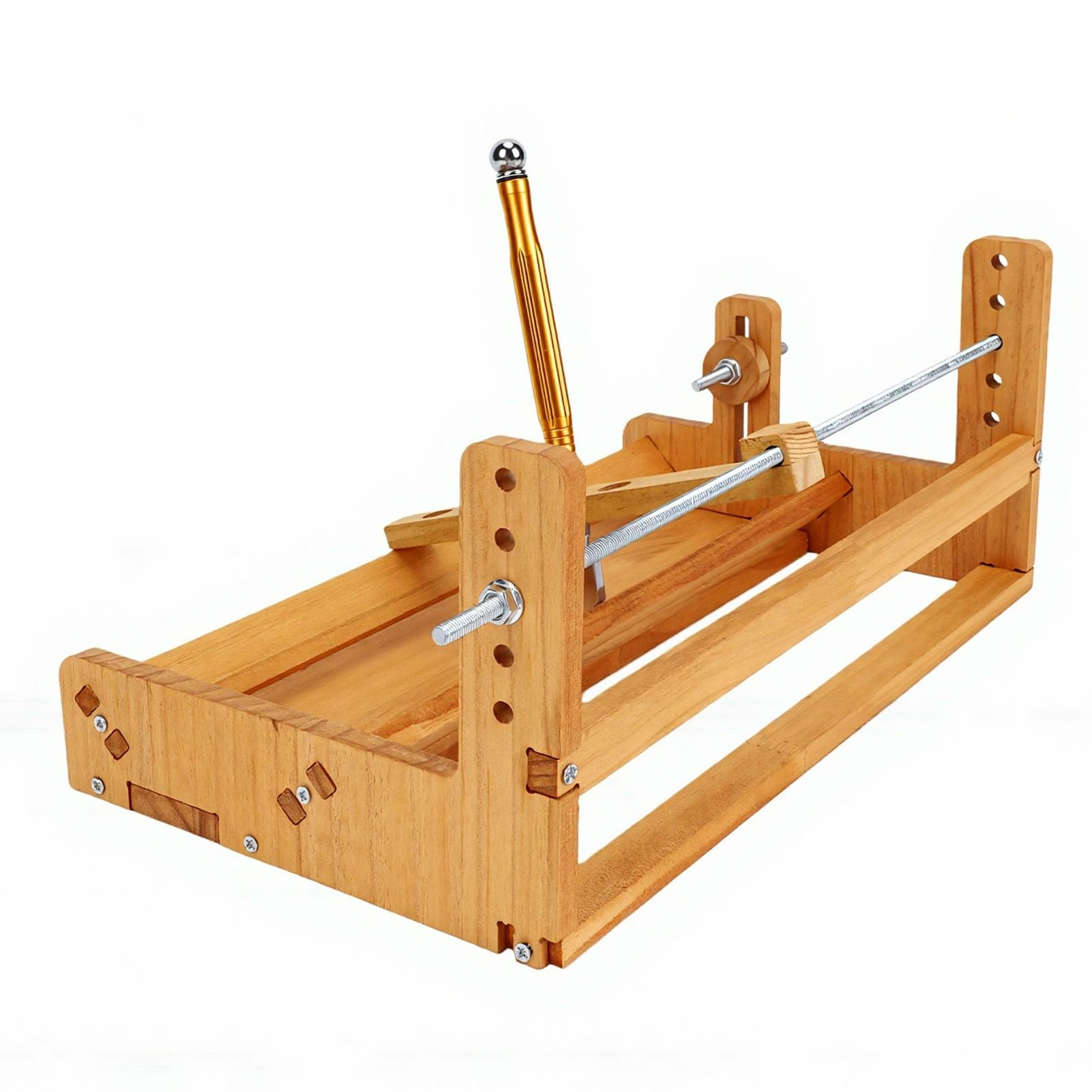 Glasflaschenschneider, Massives Kiefernholz, Rutschfest, Stabil, mit Komplettem Hardware-Zubehör und Schneidfunktion für DIY-Glasflaschen-Upcycling, Bastelherstellung.