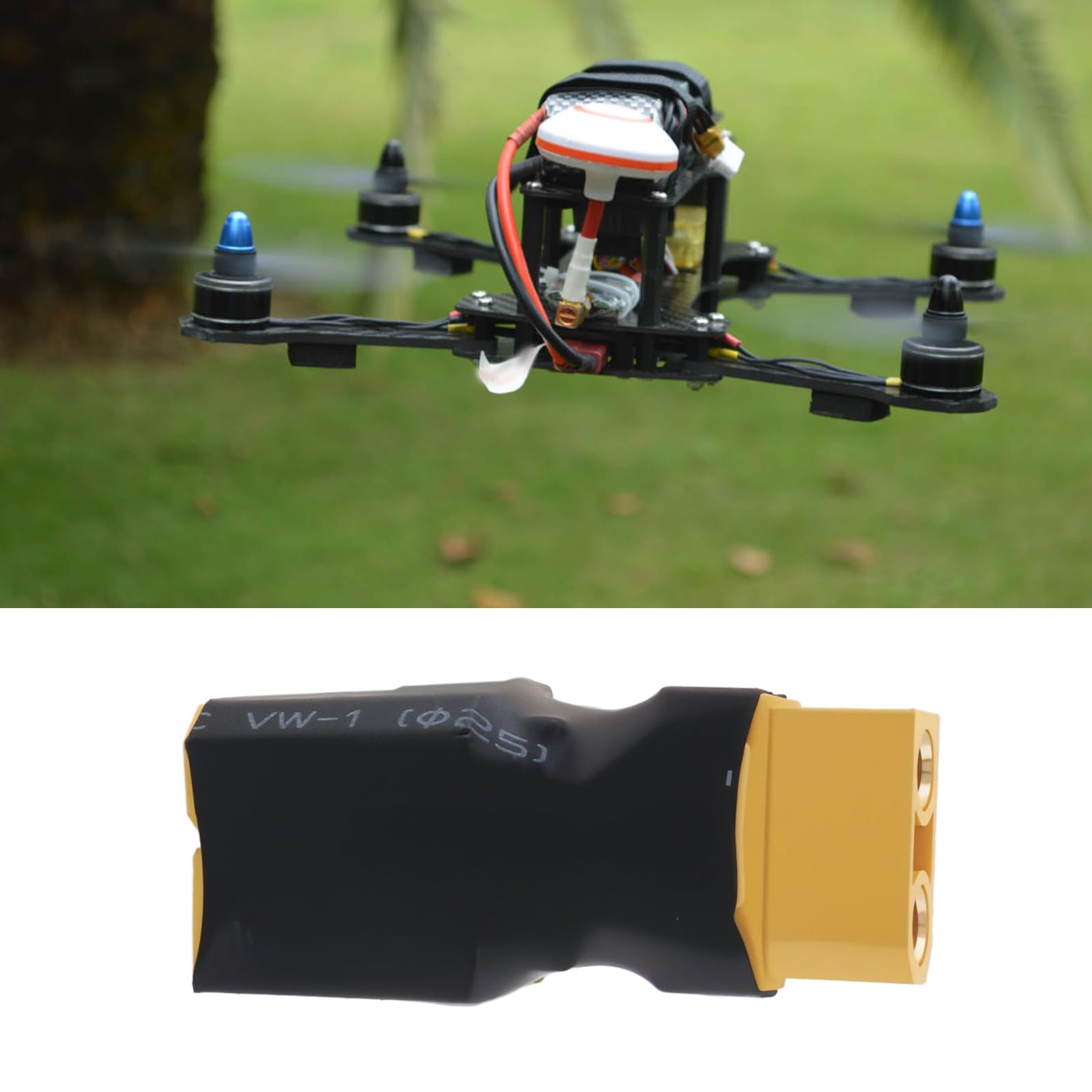 Lot De 2 Adaptateurs XT90 Femelle Vers Femelle 40A Plaqués Or - Connecteurs Batterie Pour Drones RC, Vélos Électriques Et Stockage Énergie Mobile