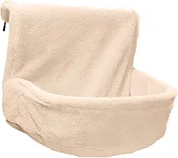 Fenteer Cama interna para gatos, poleiro de janela, cama de radiador, bege