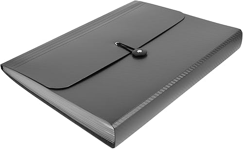 Operitacx Carpeta de archivos de plástico gris A4 con protección antiarañazos