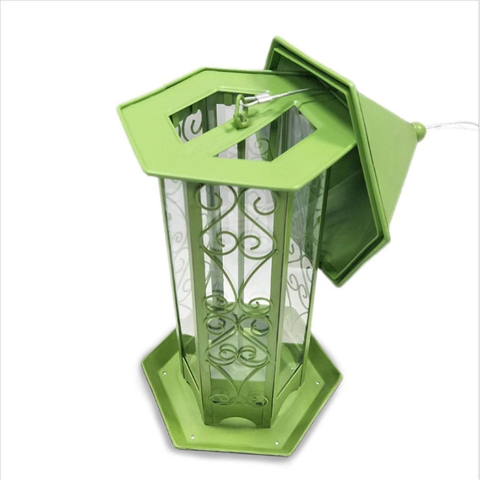 Karmnik dla ptaków Podajniki dla ptaków Wiszące Typ Outdoor Pet Bird Seeds Food Feeder Drzewo Ogród Przekąski Bucket Holder Bird Feeder Feed Station Karmniki dla dzikich ptaków