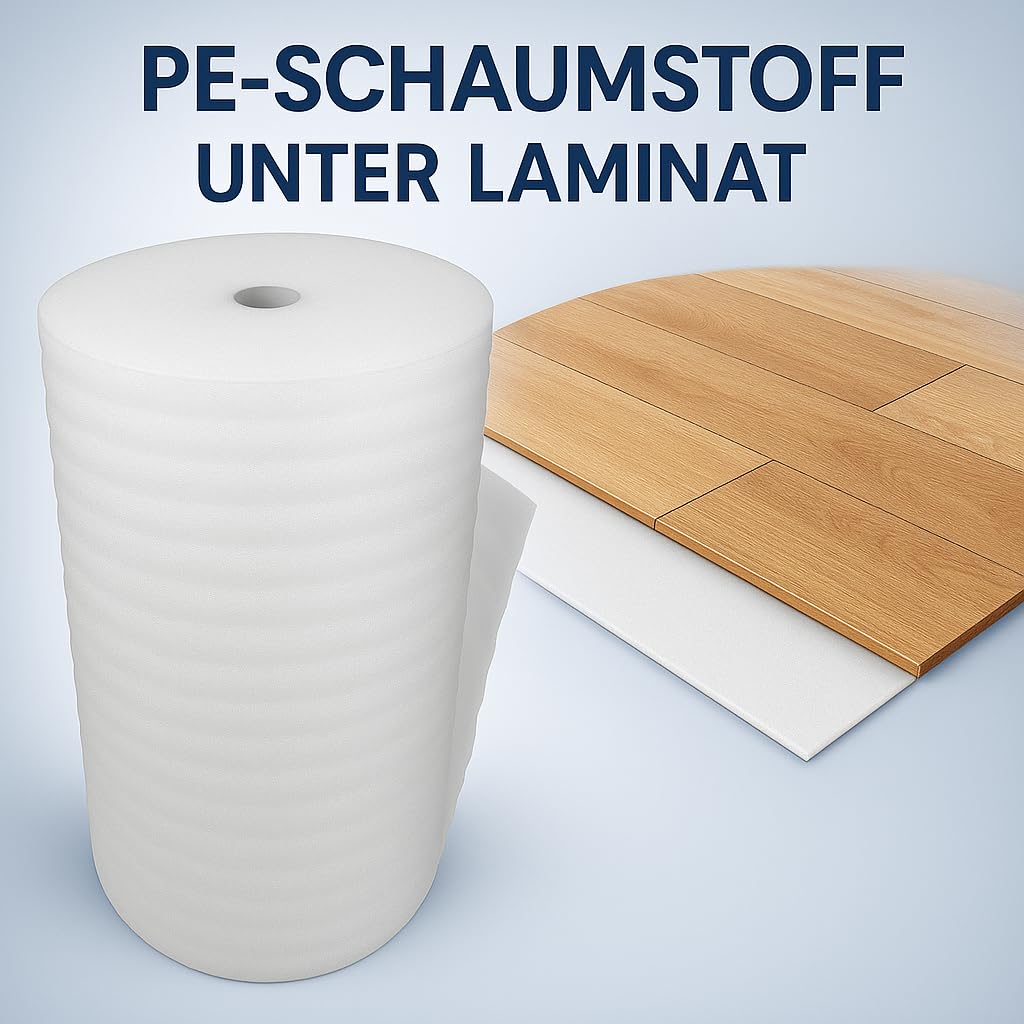 5mm PE Dämmung Schaumfolie Unterlage für Laminat,Parket (25 m²)