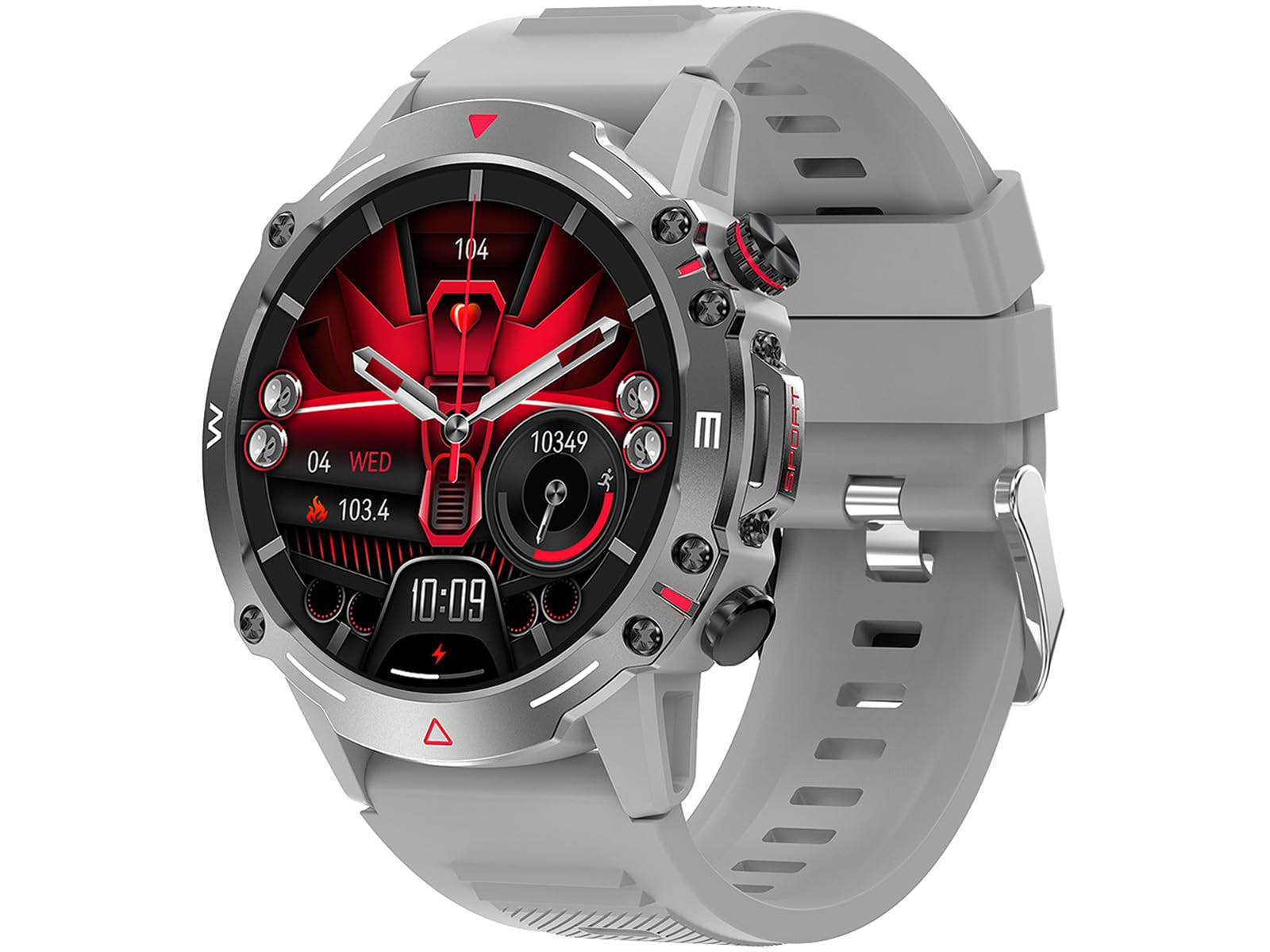 Trevi T-FIT 510 A Smarwatch z funkcją bezprzewodowego połączenia, duży wyświetlacz AMOLED 1,43", inteligentny zegarek do kontroli aktywności fizycznej i stanu zdrowia, monitorowanie snu,