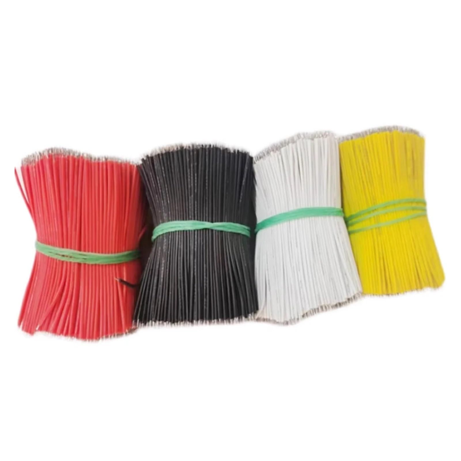 Hochtemperatur-Silikonkabel 30 AWG, elektronische Anschlüsse, beidseitig verzinnt, Außendurchmesser 1 mm, for Schweißen(Green,1000pcs 30mm)