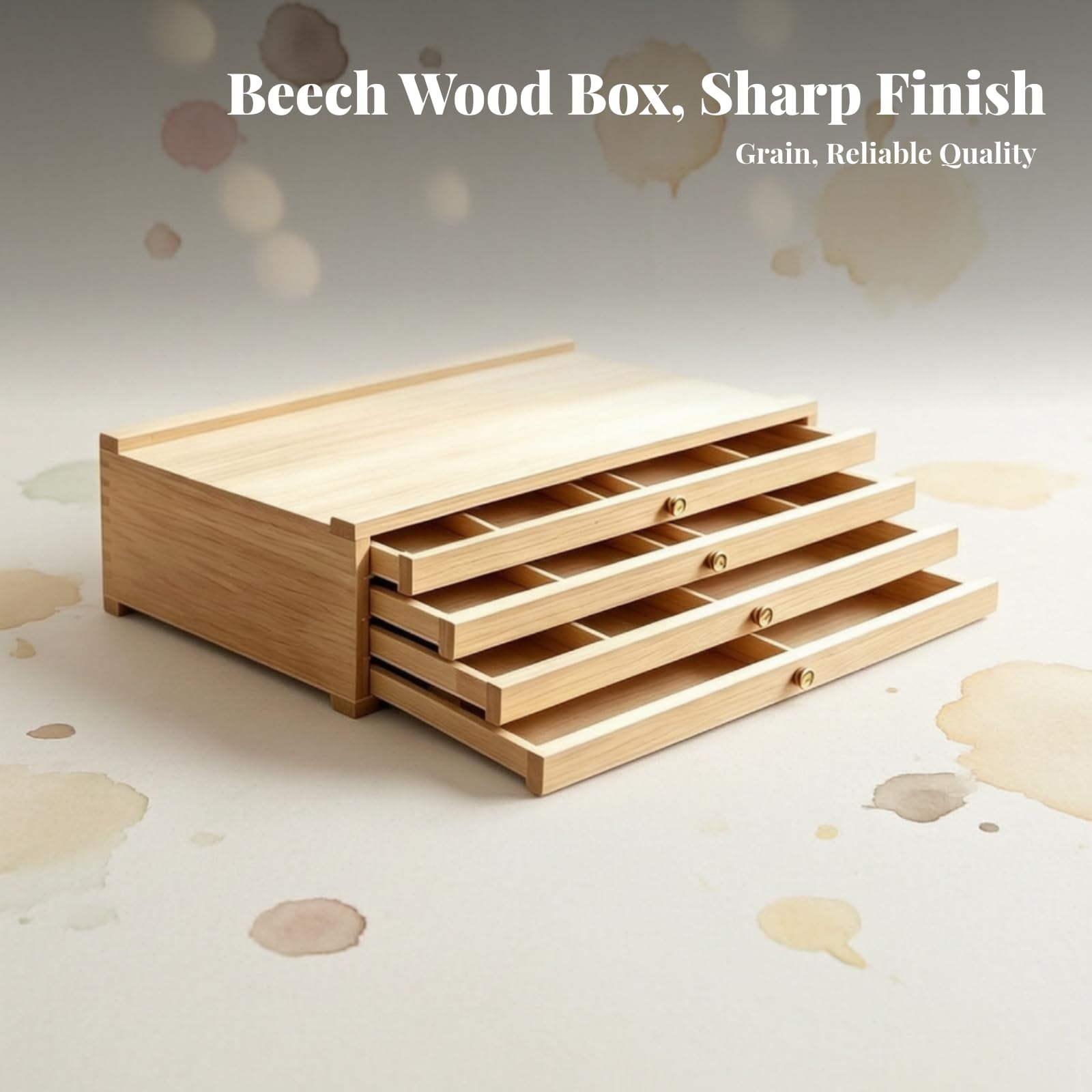 Contenitore con perficie periore |, Cassettiera in Legno per, Robusto, Scrivania, ambiente scolastico Scuola, Studenti, 4 Strati