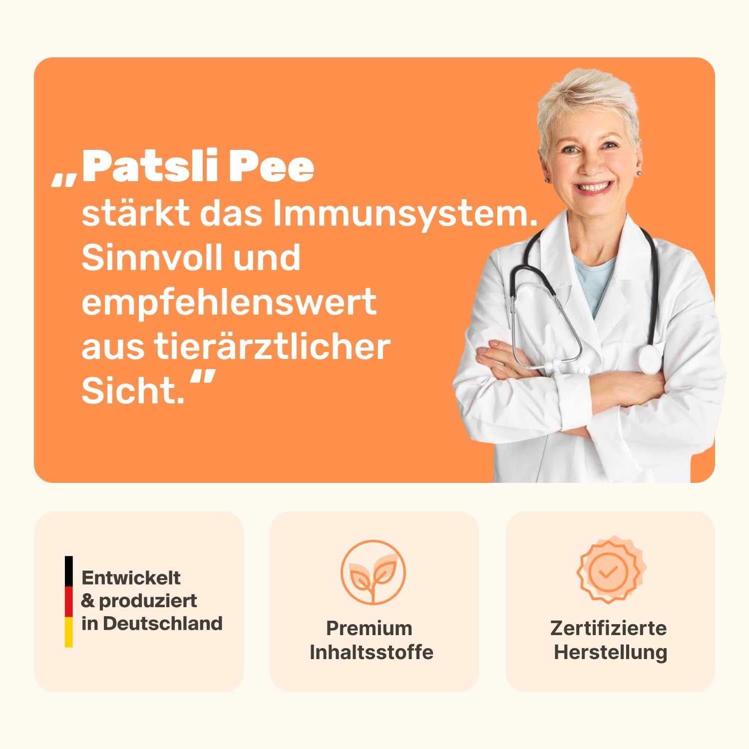 6-in-1 Nieren- & Blasen-Komplex für Katzen | Unterstützt Harnwege & Nierenfunktion | Nierendiät Katze | Mit Cranberry & Hagebutte | Renal Tonicum für Katzen | Tierärztlich entwickelt | Patsli Pee
