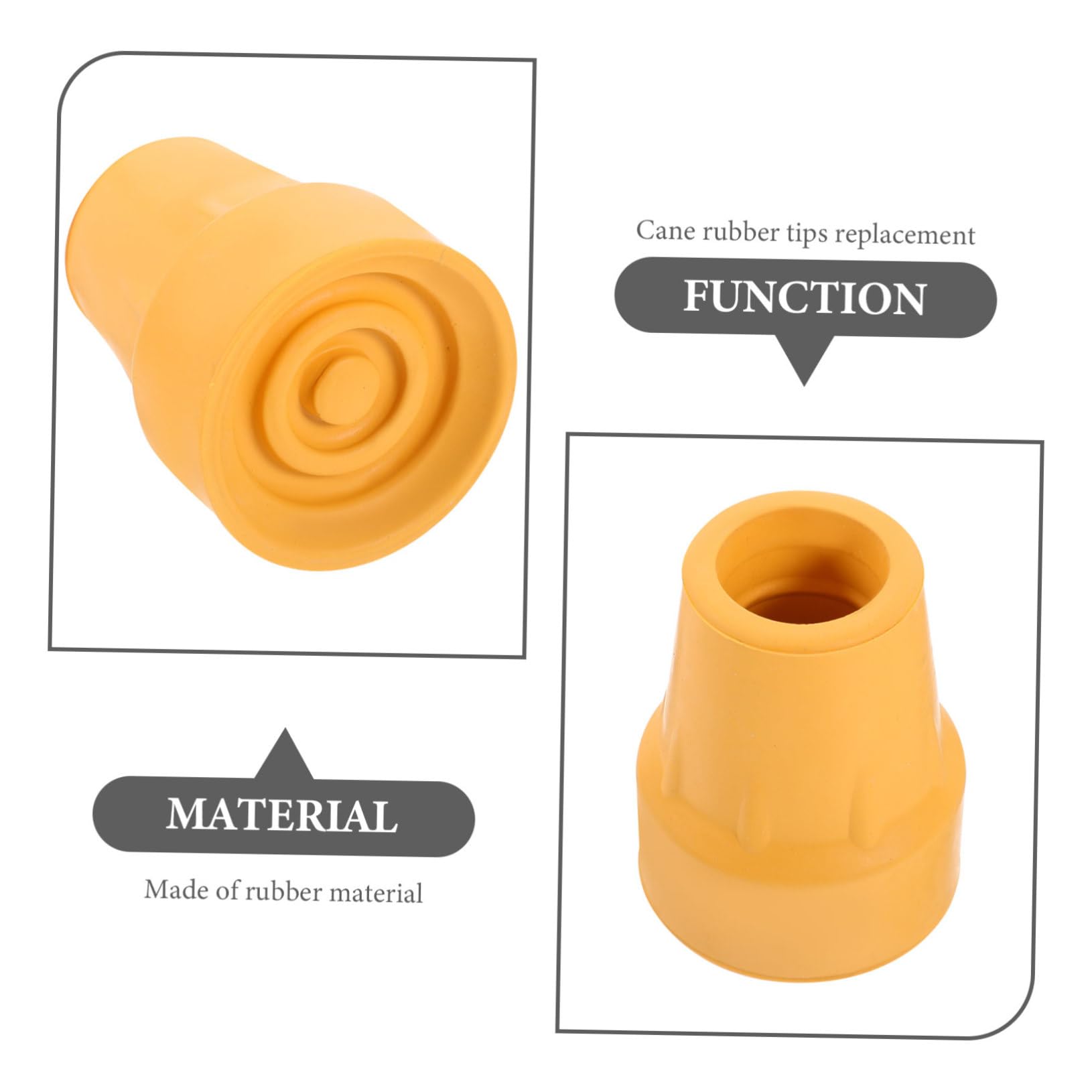 Baluue 16pièces Embouts Antidérapants Pour Canne Accessoires Pour Bâtons De Randonnée Compatible Avec Béquilles Et Pour Trekking Et Activités De Plein Air