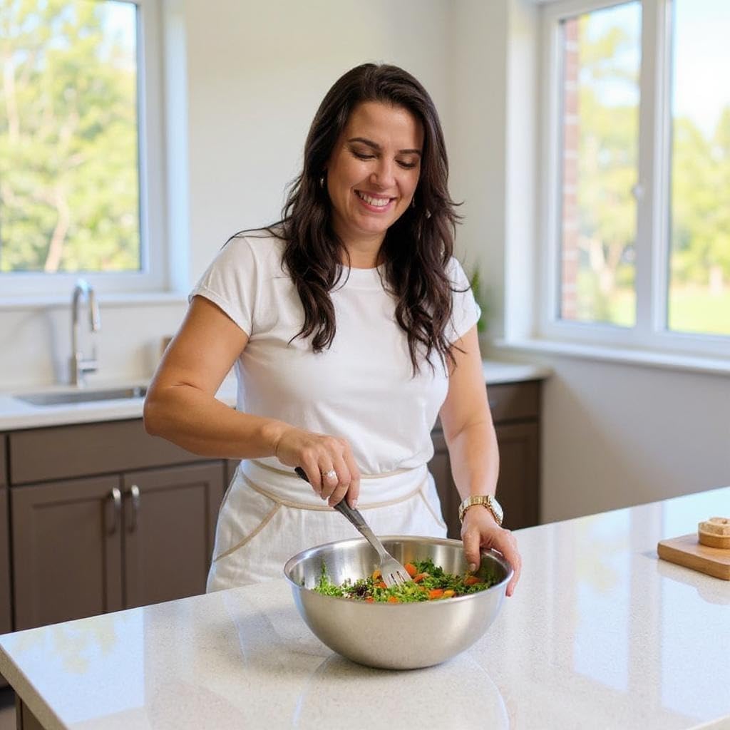 Stainless Steel Mixing Bowls – Set of 3 Units 8 Quart Each, Large Mixing Bowl, Stainless Steel Bowls and Metal Bowl for Salad, 13.25 x 13.25 x 4.13 Inches, 1.48 Ounces