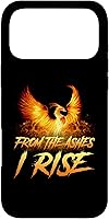 Vista 22 de Funda de regalo motivacional para iPhone 16 From the Ashes I Rise Phoenix Bird