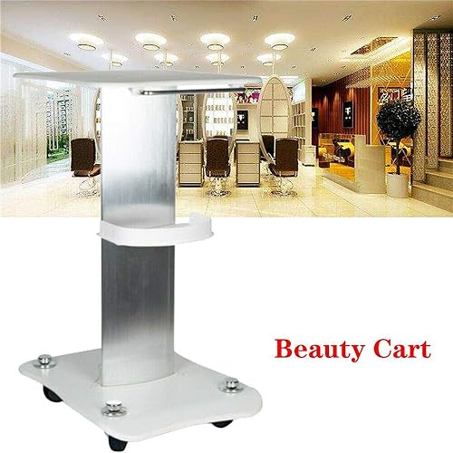 Miniatura 5 de Carrito de belleza SPA Salón Pedestal de aleación de aluminio Rolling Trolley Stand Belleza Equipo de almacenamiento con 4 ruedas Soporte de carro