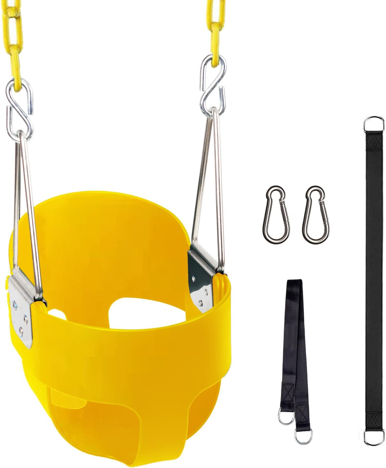 KINSPORY Toddler Swing & Balancoire Bebe, 59" HeavyDuty Coated Iron