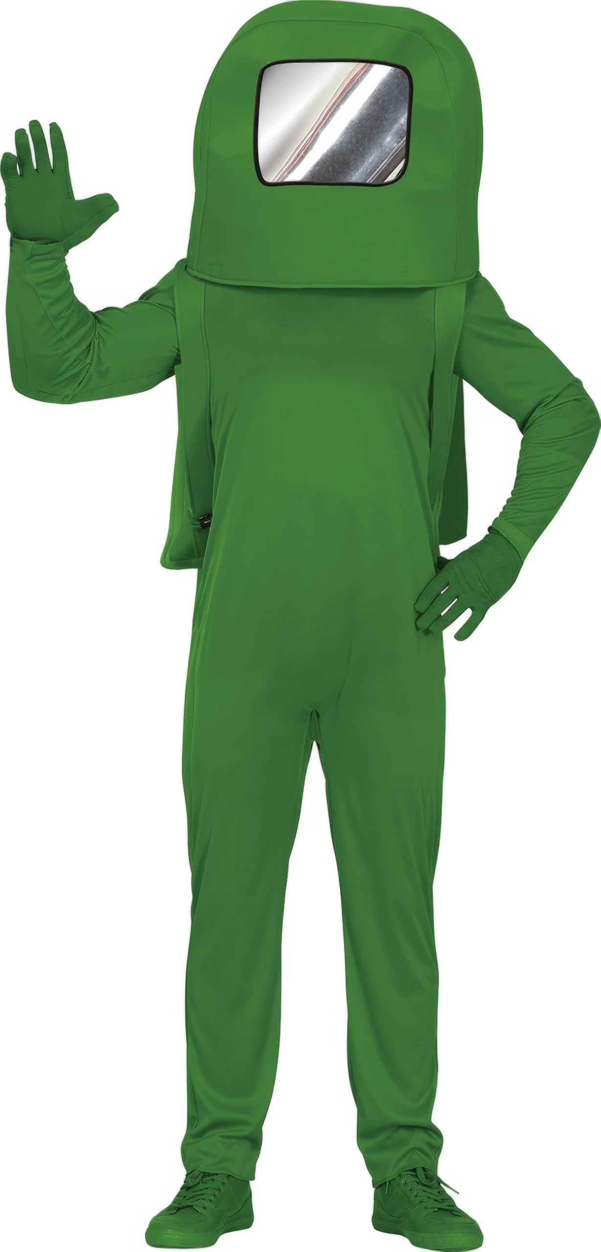 FIESTAS GUIRCA Teenage Space Green Astronaut Costume