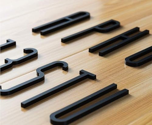 Miniatura 4 de PFLife Números de puerta para casaapartamento, buzón de 4 pulgadas, letras autoadhesivas negras (G, estilo A)
