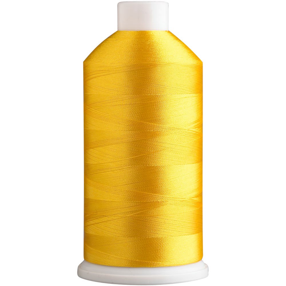 Superpunch SuperB Embroidery Thread 40wt, 5000 m Cone, Yellow Hay 4117
