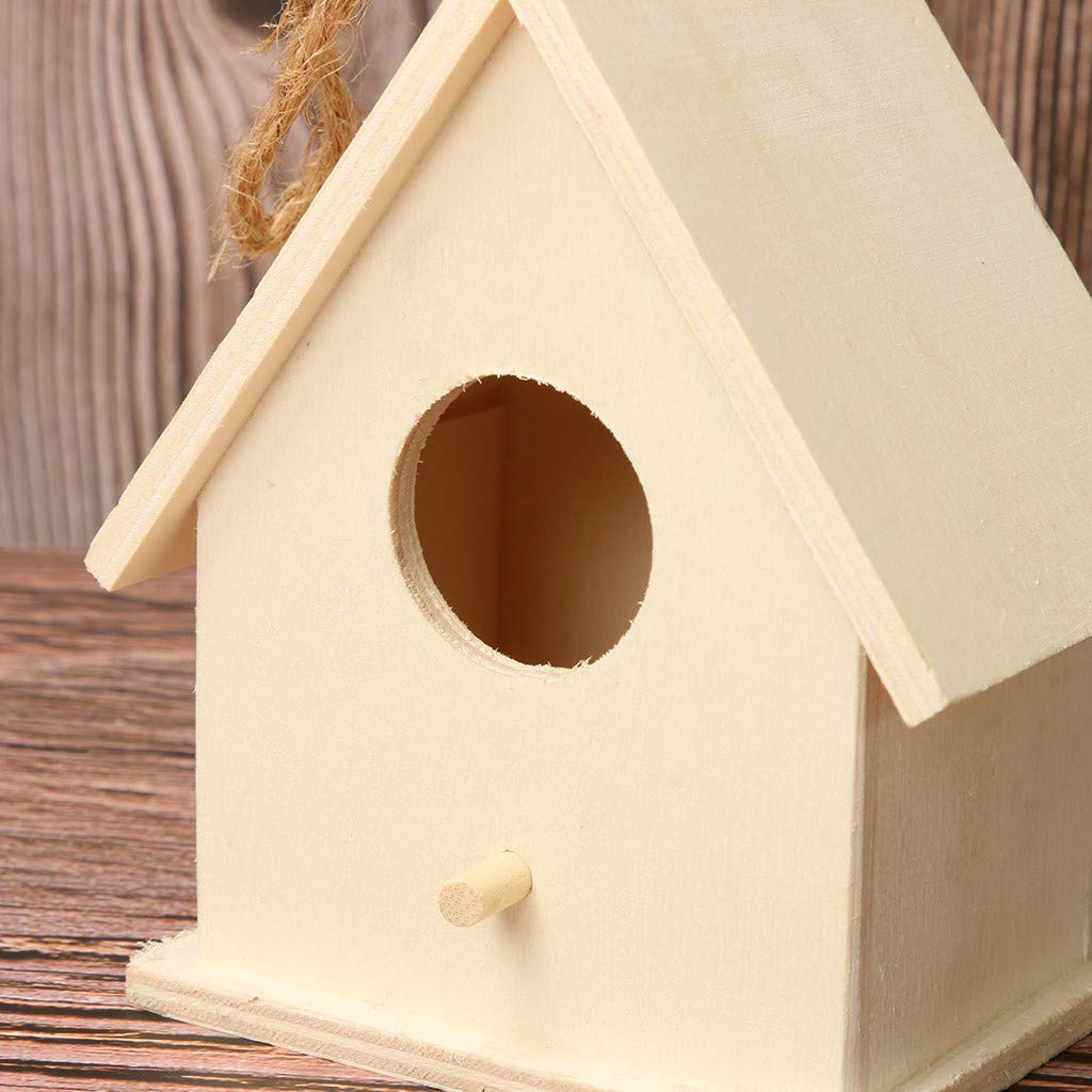 Amazon.co.jp: Niunuolis 【野鳥用巣箱】バードハウス 野鳥用巣箱 木制