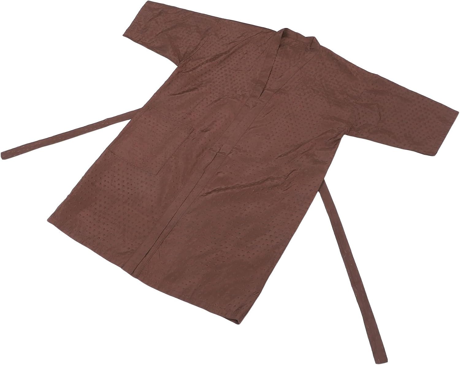 Hair Salon Client Gown Cellosilk Coffee Simple Style for Salon Use | Skin Friendly, Lightweight, Quick Drying, Breathable, Fashion Comfortable