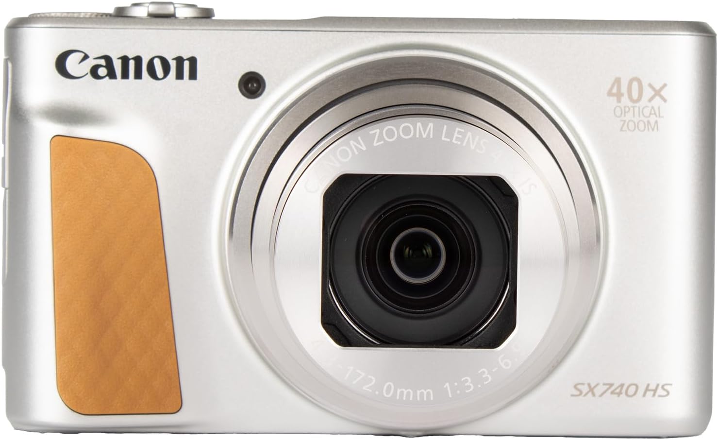 Canon PowerShot SX740 HS Lite Edition Digital Camera (Silver) + 64GB Memory Card + Card Reader + Deluxe Soft Bag + Flex Tripod + Hand Strap + Memory Wallet + Cleaning Kit