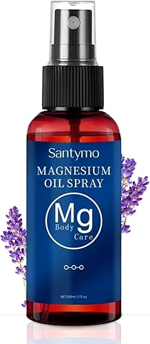 Spray de aceite USP con 31% de magnesio con lavanda, cloruro de magnesio puro de fuerza para recuperación muscular, mejor sueño, alivio de calambres