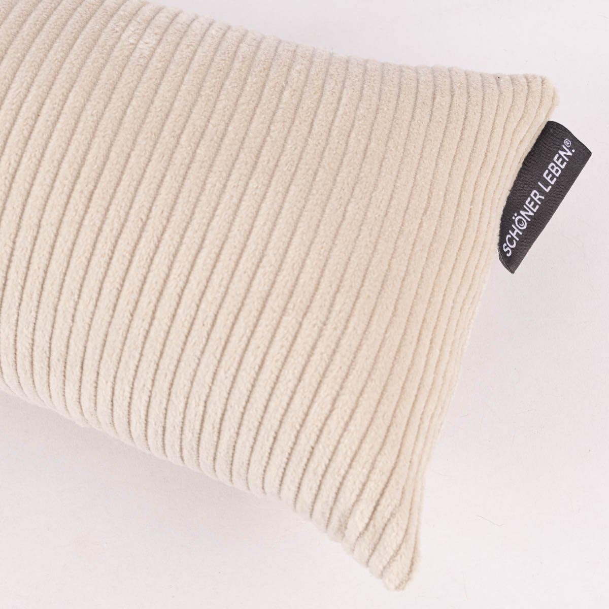SCHÖNER LEBEN. Paraspifferi in cotone grosso beige chiaro, diverse misure, a scelta: 130 cm di lunghezza