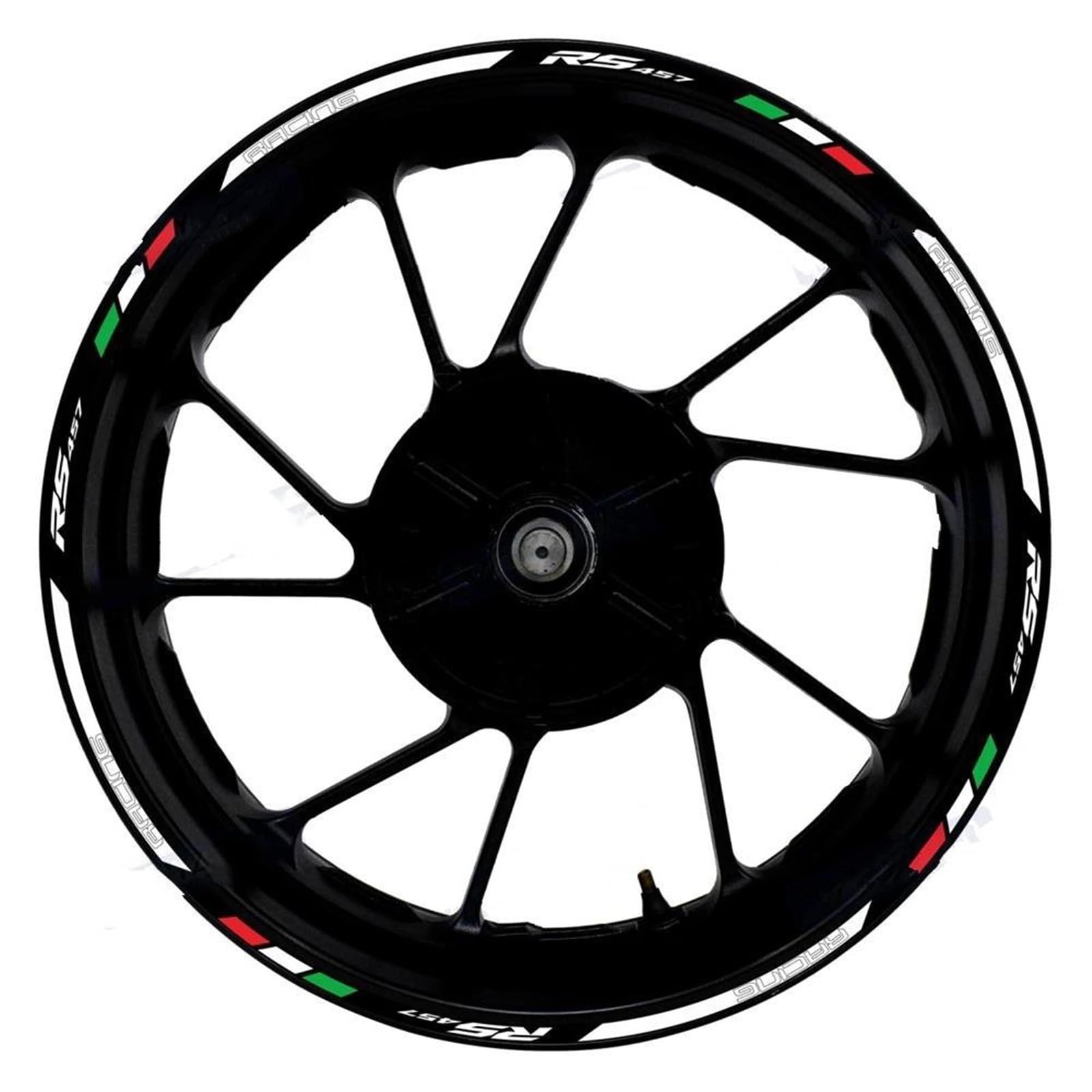 Motorcycle Wheel Sticker Decals Waterproof 17 Inch Rim Strip Tape for RS457 RS 457 Motorbike(Color4)