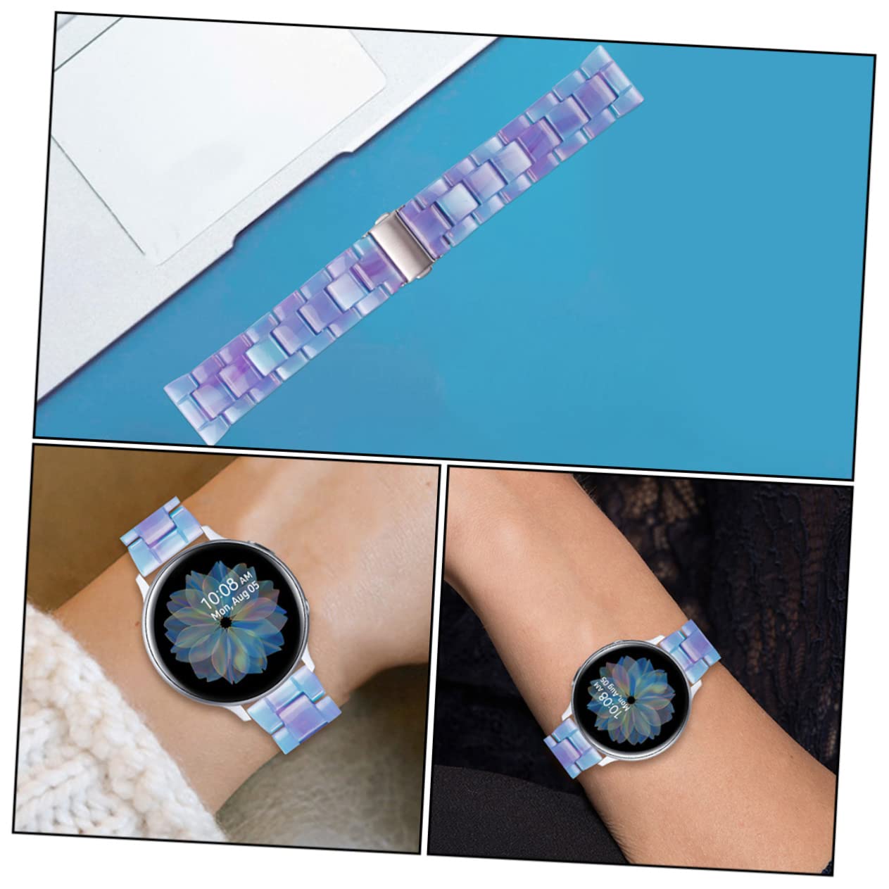 BESTonZON 3 Stk Armband Uhrenzubehör uhrenzubehã¶r watch accessories modische Armbänder Uhrband Dekoration uhrenarmbänder Mode Anschauen schmücken Nylonband Fräulein Gurt Harz