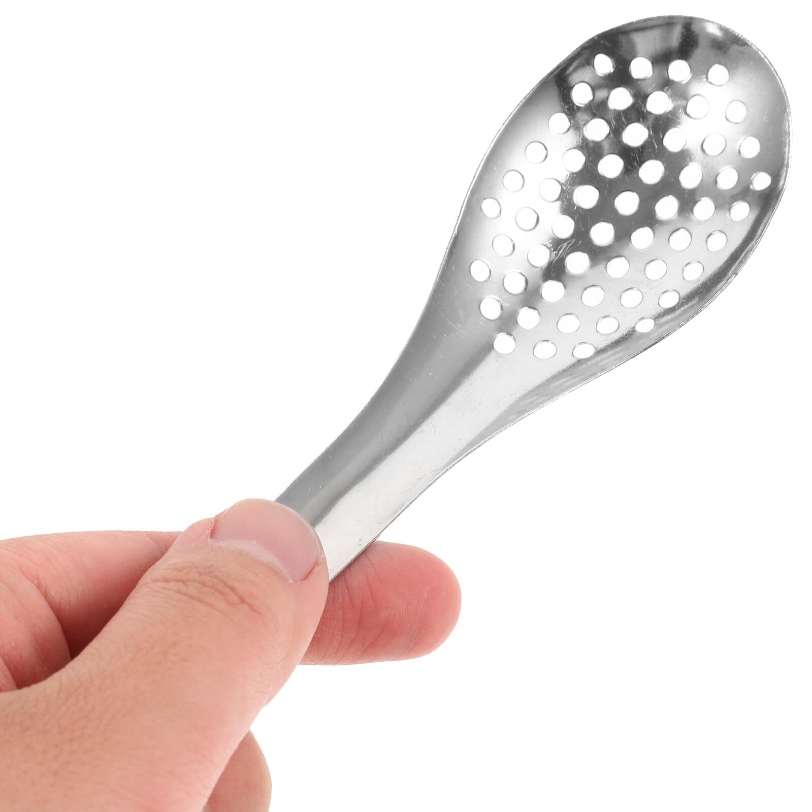 IMIKEYA Strumento per fare caviale con fori scatola dispenser per gastronomia molecolare cucchiaio piccolo in acciaio inox per cucina domestica sicura e riutilizzabile