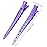 24 Packs Duck Bill Clips, Bantoye 3.35 Inches Rustproof Metal Alligator Curl Clips with Holes for Hair Styling, Hair Coloring, GS Purple