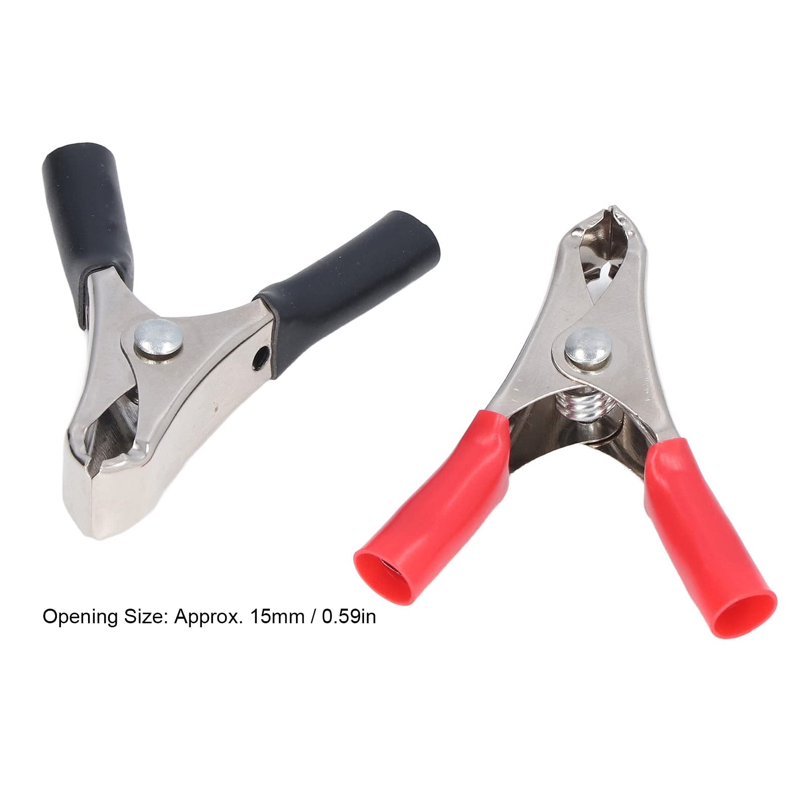Izolowane klipsy krokodylkowe, klipsy aligatora. 50 Sets Insulated Crocodile Clips - 10A Battery Clip & Cable Clamp Tool Kit for Testing Equipment