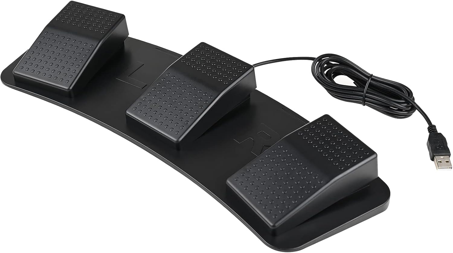 Powboro USB Foot Pedal PC Triple 3 Keys Foot Control Switch Keyboard HID Programmable Shortcut Hotkey Mouse Action for Video Game Discord