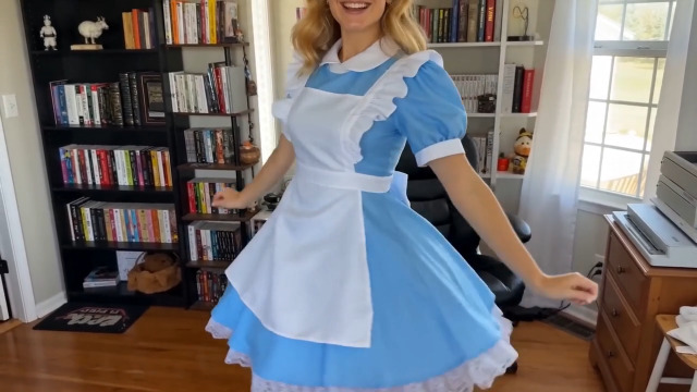 blue maid dress Puppy Maid Cosplay Dress Pink Blue Cotton Candy Kawaii Babe Pink/Blue / 4XL
