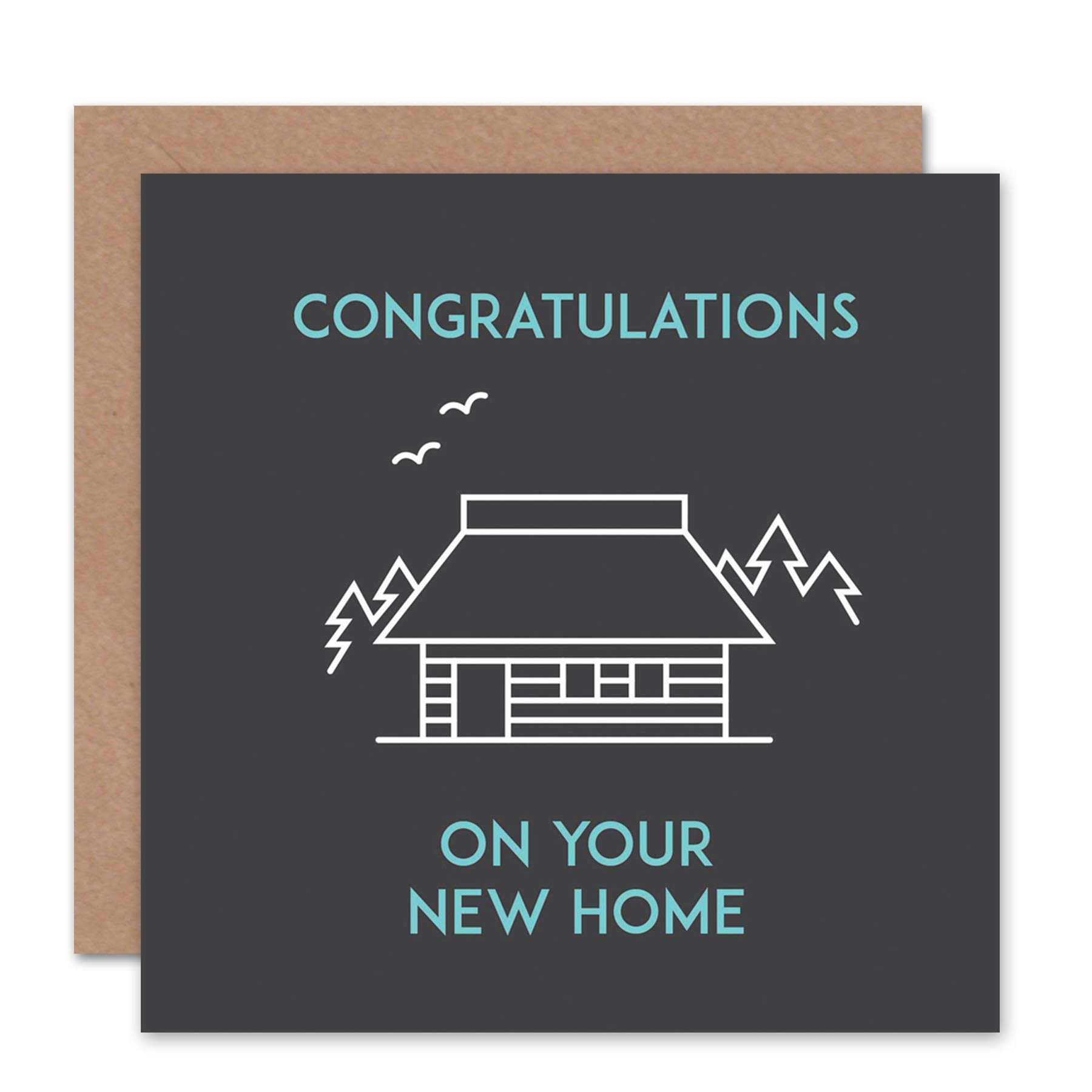 Wee Blue Coo CARD GREETING NEW HOME CONGRATULATIONS OUTLINE