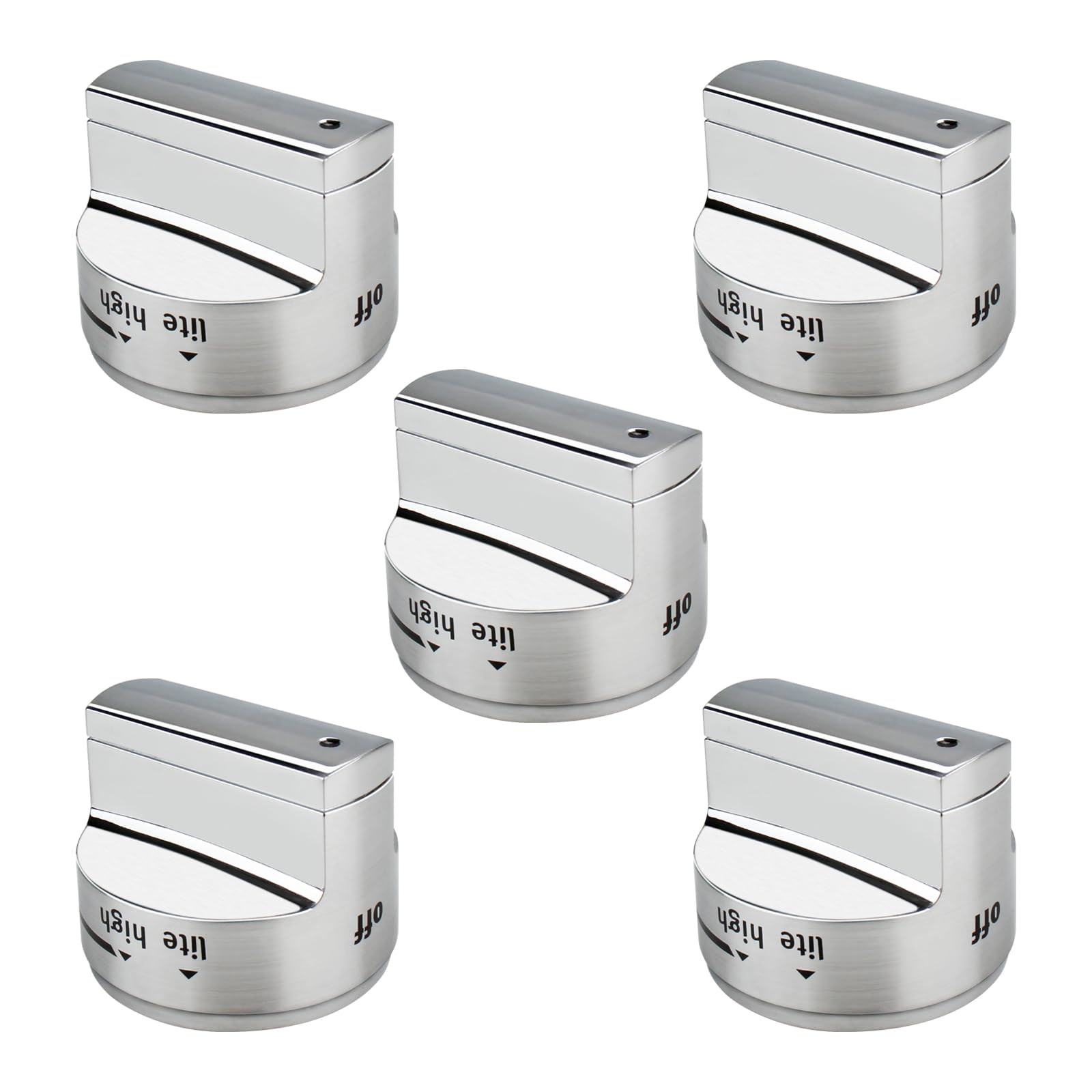 Budora Stainless Steel Stove Control Knob Replacement - Fits Whirlpool & Maytag Ranges (Part# W11620567, AP7194930)