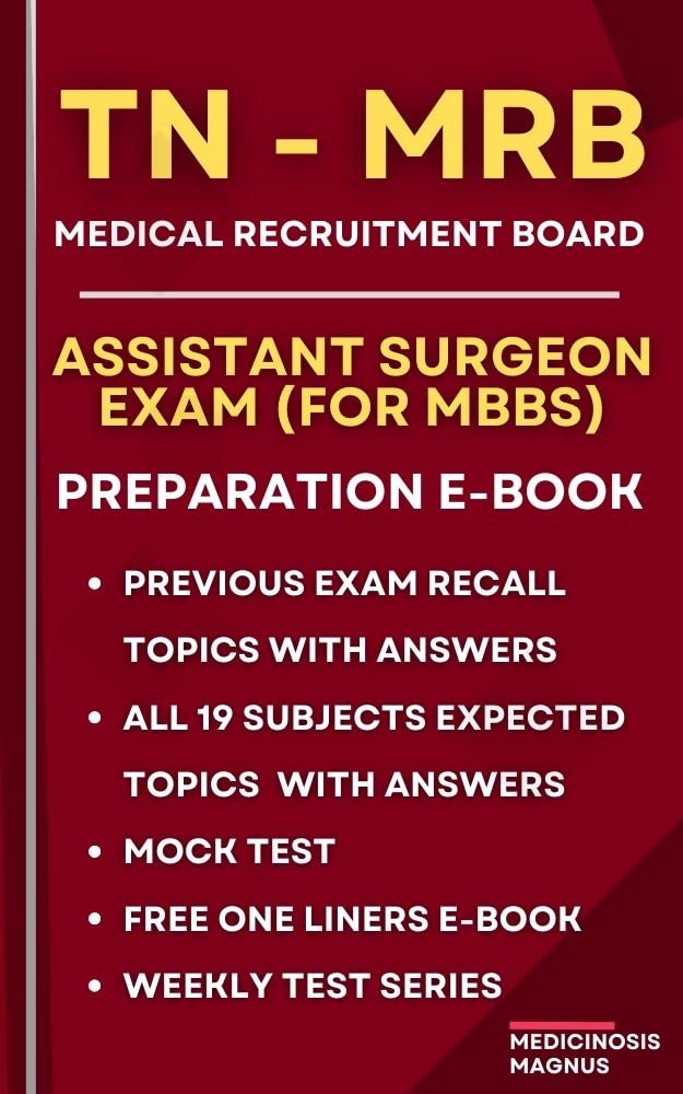 TN MRB ASSISTANT SURGEON EXAM (for MBBS) PREPARATION EBOOK eBook