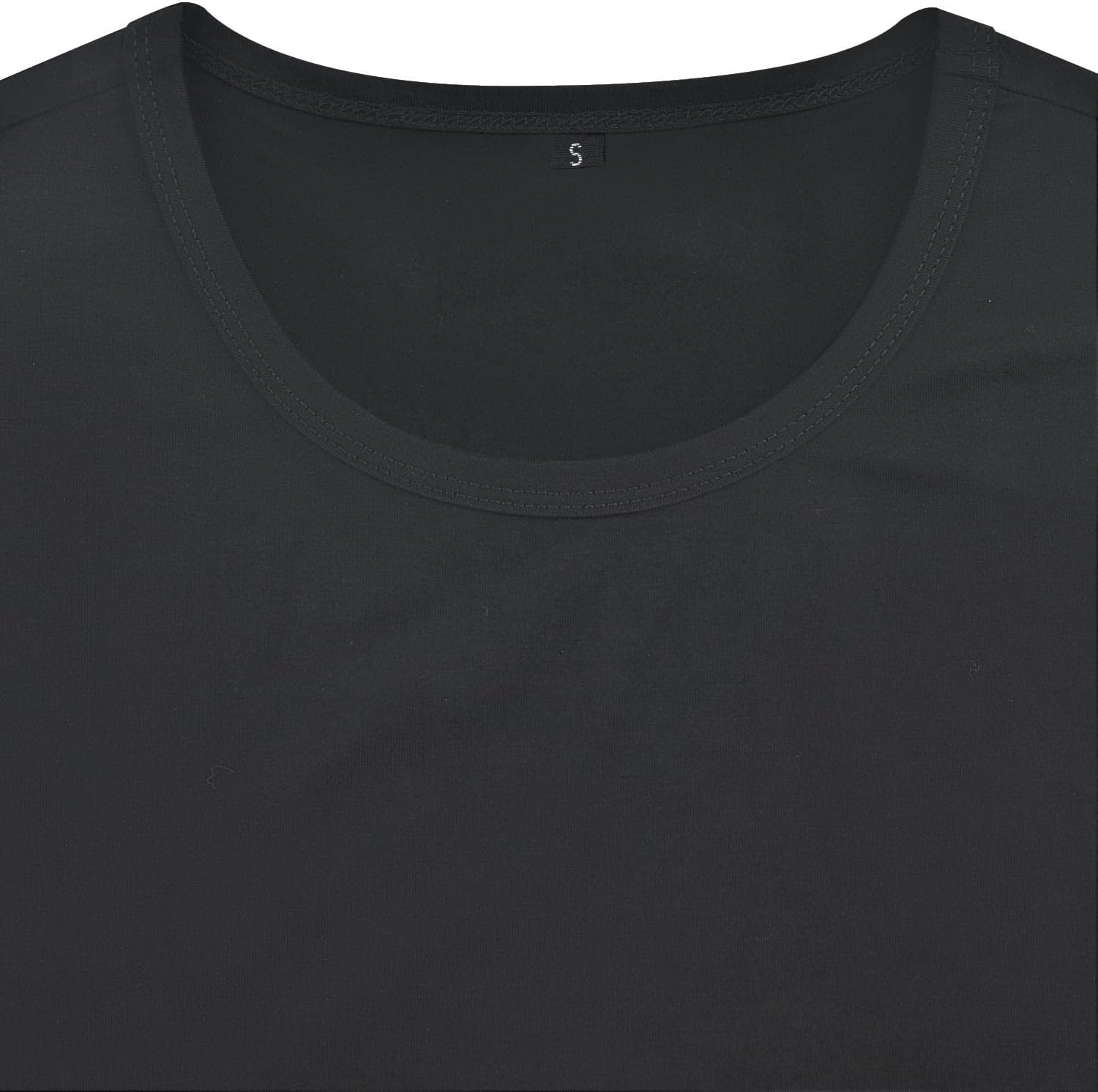 LOGEEYAR Mens Slim Fit T-Shirt Contrast Color Tee Gradient Stitching Short-Sleeve Cotton Tops - Image 3