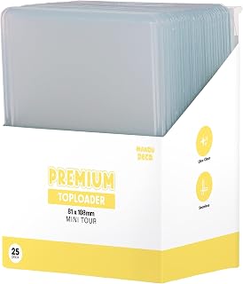 Mandu Deco Toploaders for Kpop HYBE Mini Tour Photocards or Trading Cards, 3" x 4.25" (Pack of 25)