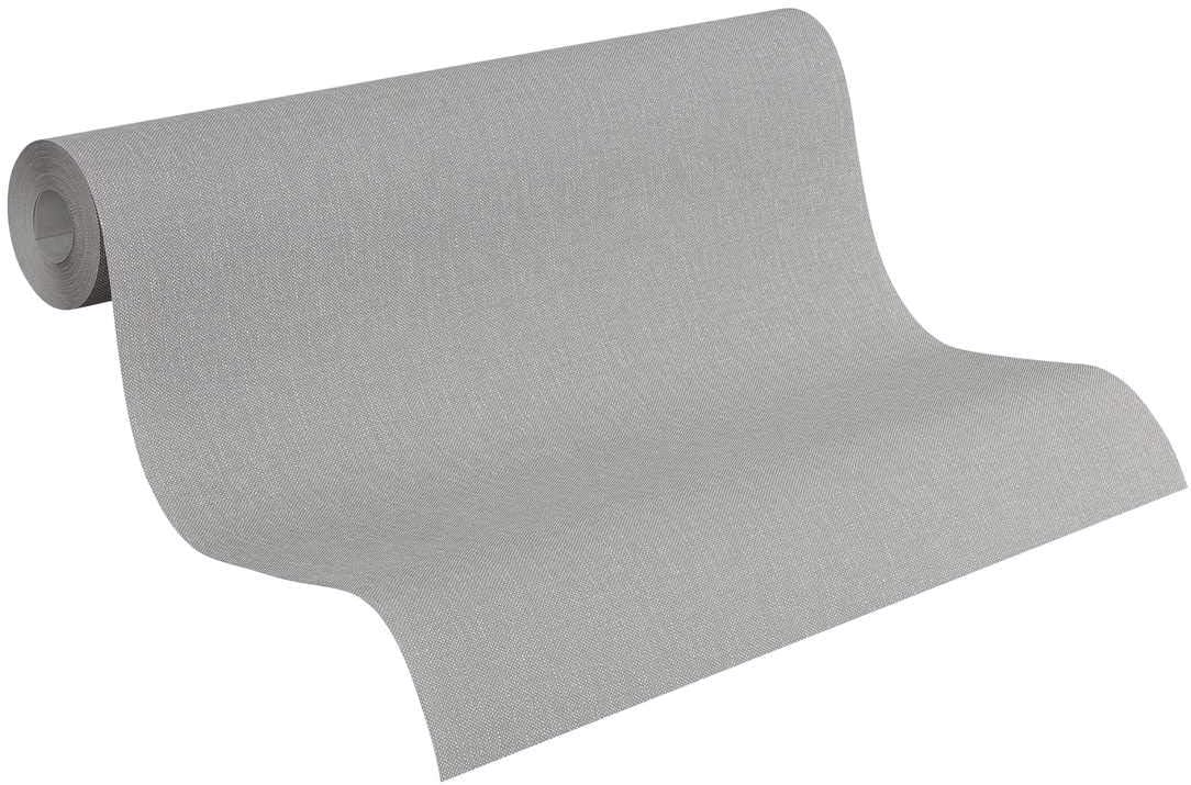 Plain Wallpaper Attractive Non-Woven 10.05 m x 0.53 m Grey Made in Germany A.S. Création 293022 2930-22