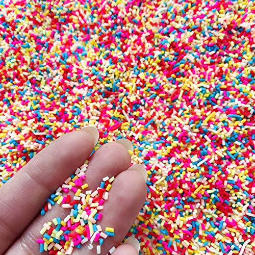 Ehope Spruzzi Finti In Polimero Da 120 G, Cospargitori Di Resina In Resina Per Schizzi Di Caramelle Finte Per Nail Art, Fai Da Te Per Torte E Torte (10 Colori-120 G) - 3