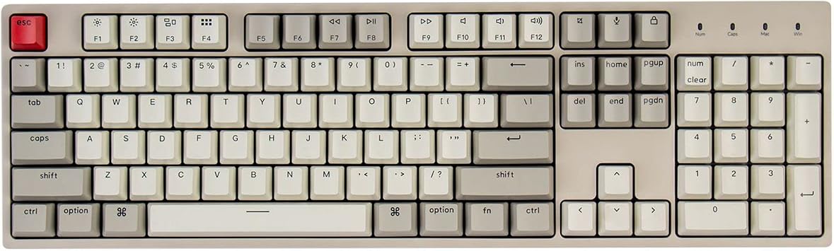 Keychron C2 Full Size Wired Mechanical Keyboard, Hot-Swappable, Retro