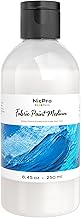 Nicpro 250ml Pouring Medium Textile Paint, Acrylic Liquid Paint, for Fabric Painting, Improves the Adhesion of Acrylic Paint to Fabrics, Textiles for DIY Clothing, T-Shirts, Shoes, Jeans, Bags