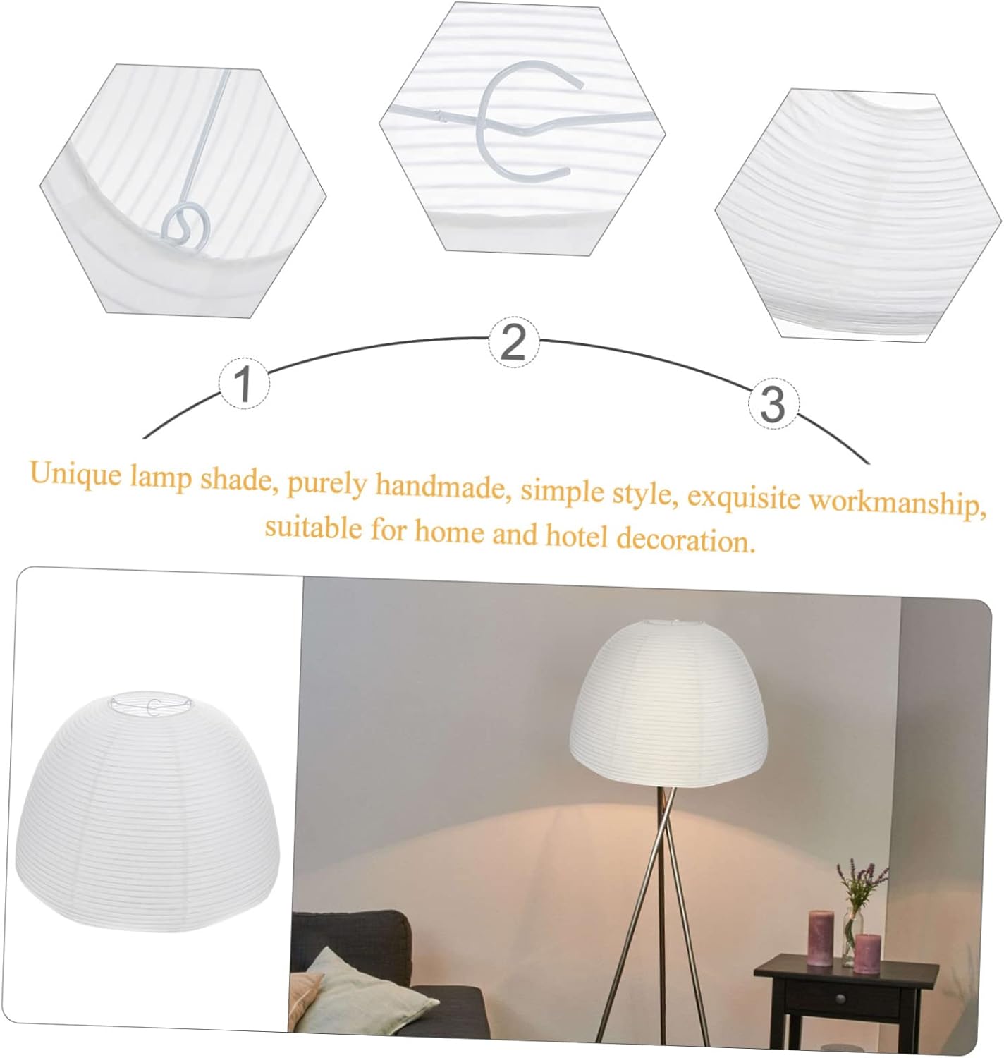 Angoily Decorative Paper Lantern Lampshade Creative Light Cover for Home Decor Easy to Install Elegant Design for Parties and Events Safe and Practical Accessory