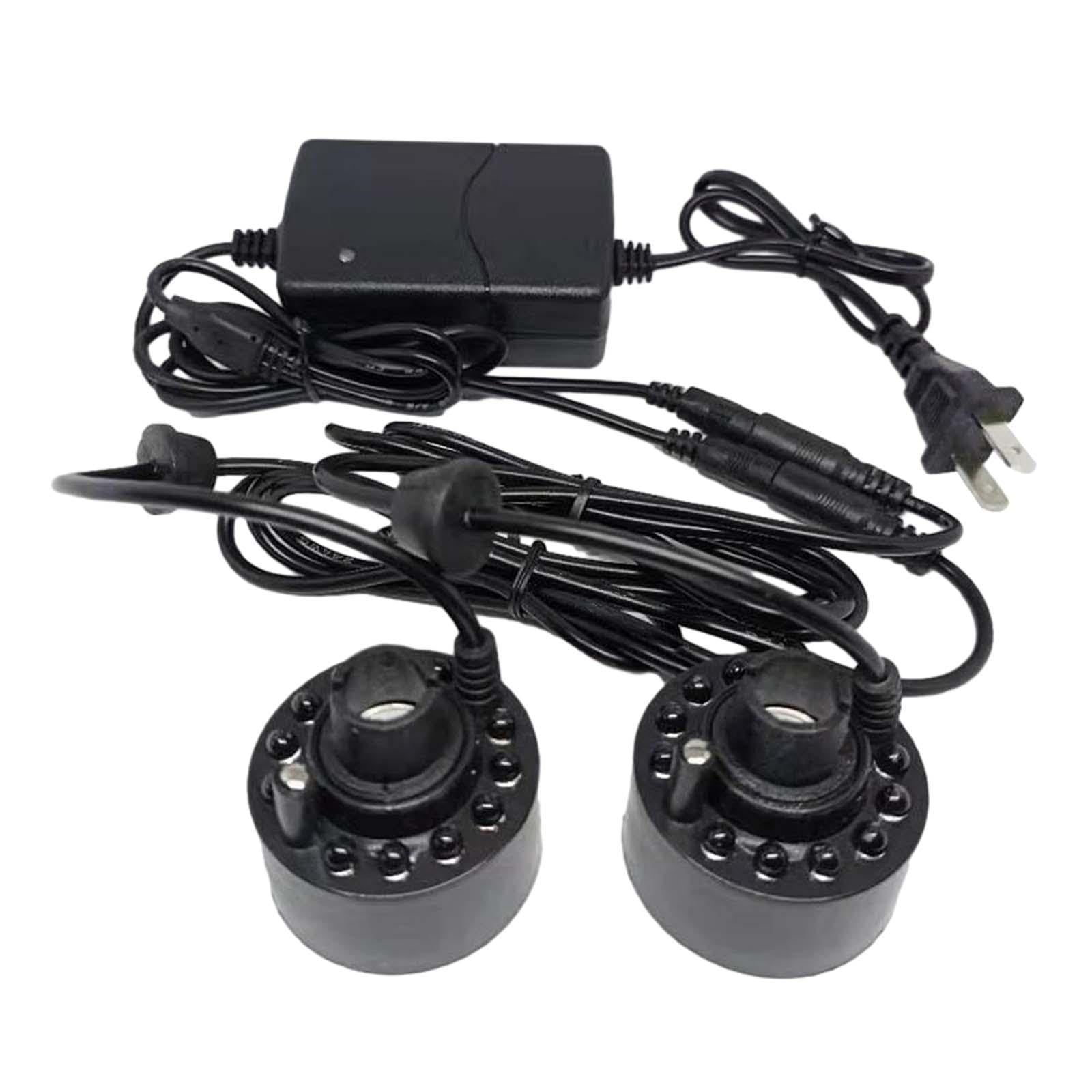 CLUB BOLLYWOOD® Pond Fog Machine Humidifier with 2 Head Lights US Adapter Plug for Fish Tank PP Material | Home & Garden | Home D?©cor | Indoor Fountains | 1 Mini Mist Fogger-image-49