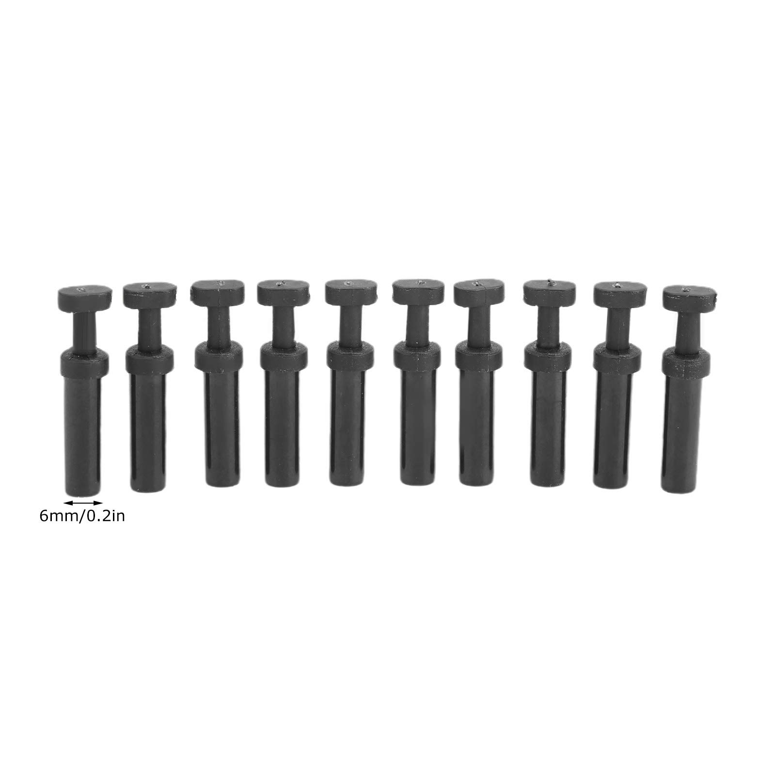 ViaGasaFamido Raccord pneumatique 6mm Lot de 100 Connecteurs à Pousser pour Tubes pneumatiques Accessoires industriels en Plastique résistant pour systèmes compresseurs et Outils