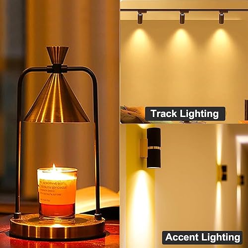 Miniatura 3 de Paquete de 4 bombillas halógenas GU10, luz blanca cálida, regulable, bombillas halógenas GU10120V 50W, bombilla MR16 con cubierta de vidrio