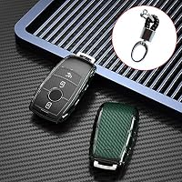 ontto Custodia Protettiva per Chiave Auto, Adatta per Mercedes Benz E S GLE Classe A220 W213 E200 E300 E220 E320 E260 AMG W177, Telecomando Portachiavi in TPU, Colore Verde