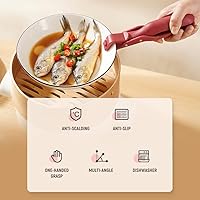 Vista 3 de Pinza antideslizante de silicona con aislamiento térmico, pinza multifunción anti-quemaduras para tazón, pinza para plato caliente, gancho