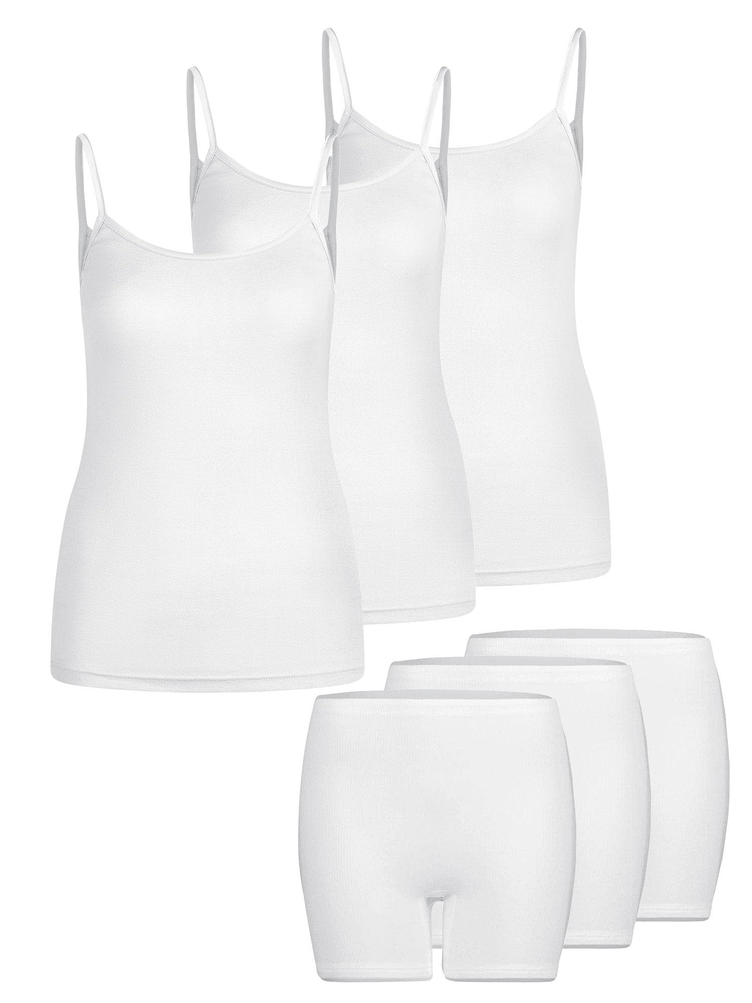 Nina von C Lot de 6 Caracos Femme & Culottes à Jambes Longues Daily | 42-52